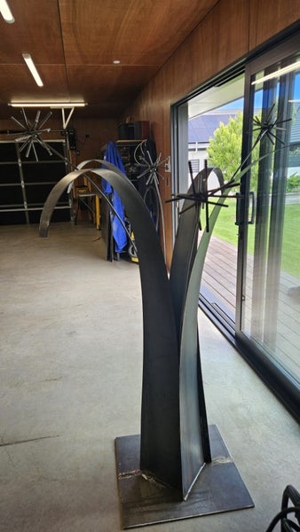 Garden steel sculpture Carousel 1
