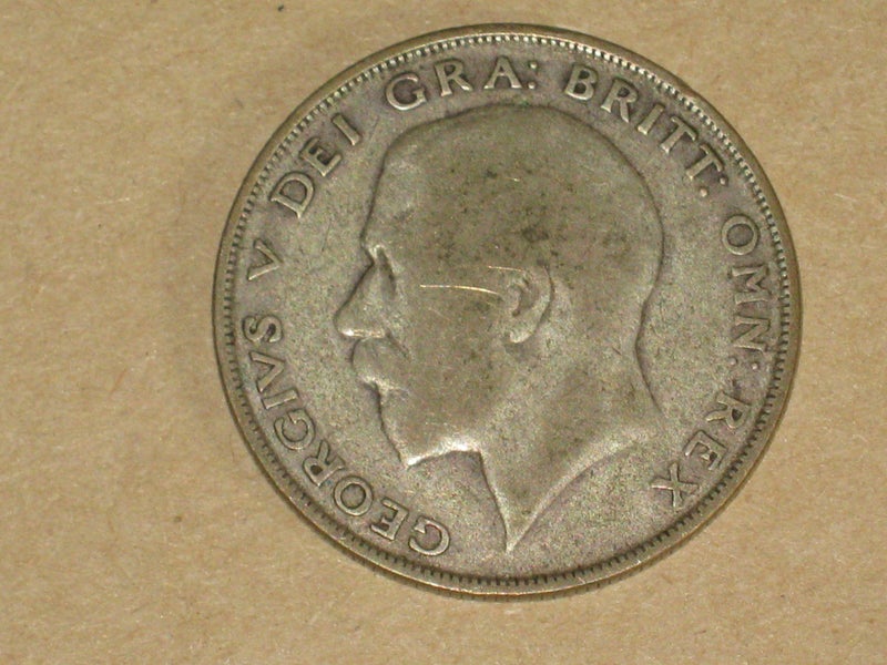 UK 1924 Silver Half Crown Coin - 50% Silver 0.500 silver Carousel 2