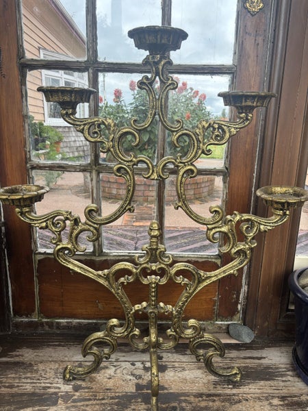 Large Cast Iron Candle Holder Carousel 1
