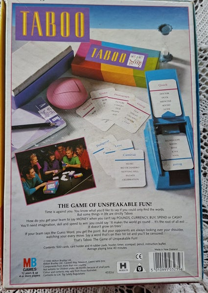 Vintage 'TABOO' Game Carousel 6