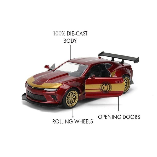 Jada: Marvel: '16 Chevy Camaro Ironman - 1:32 Diecast Model Carousel 2