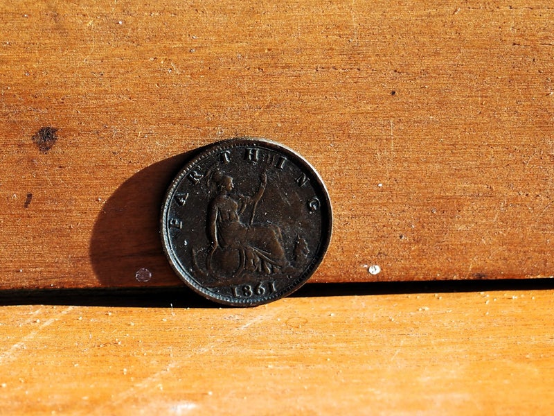 1861 Farthing nice coins for it's age. Carousel 1