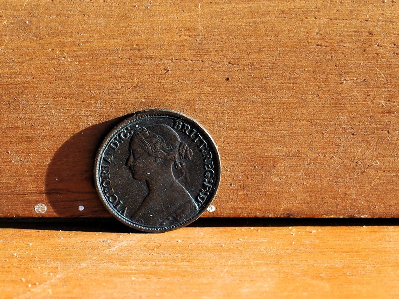 1861 Farthing nice coins for it's age. Carousel 2