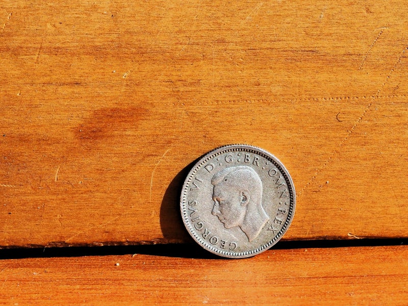 1942 UK silver Sixpence. Carousel 2