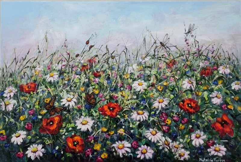 Fascinating Summer Life, acrylic painting Carousel 1