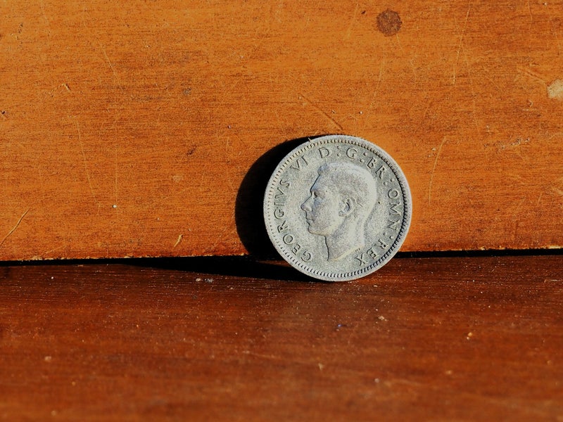 1943 UK silver Sixpence. Carousel 2