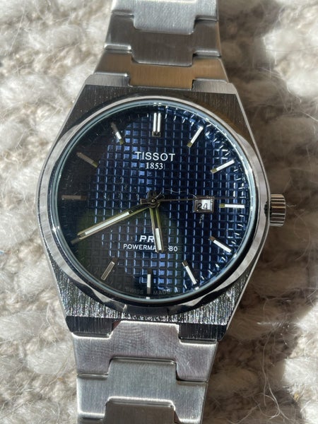 $1 RESERVE Tissot PRX Powermatic 80 Automatic Blue Dial Men's Watch Carousel 1