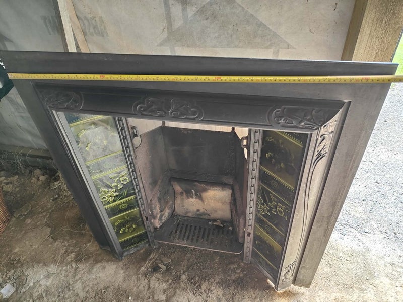 1880s antique open hearth fire place Carousel 1