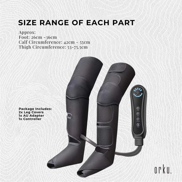 Air Compression Leg Massager With Heat Relax & Recover Carousel 8