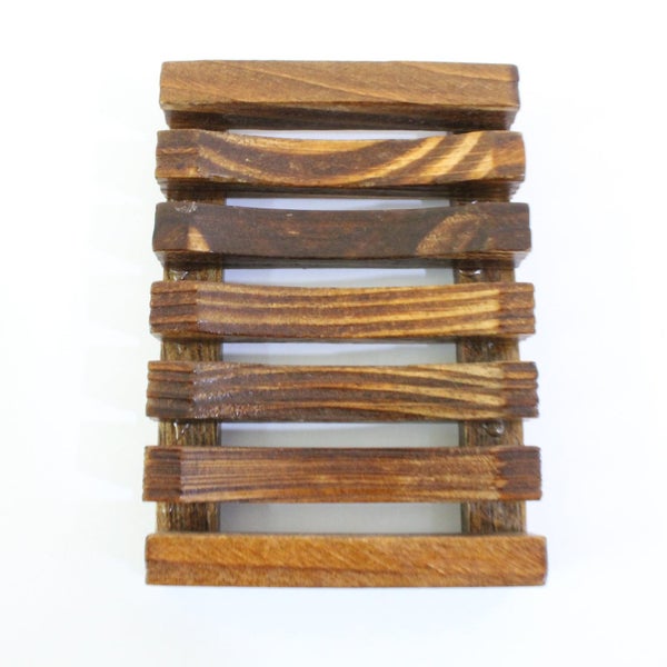 Wooden Soap Dish for Shower, Self Draining Bar Holder for Bathroom, Soap Save Carousel 4