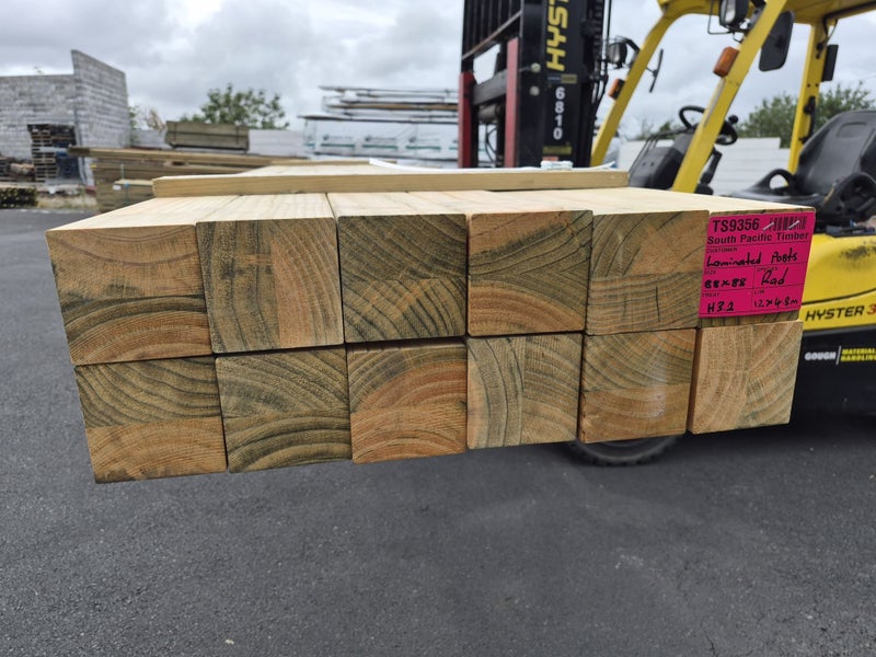 PINE LAMINATED POST - D4S - 88 x 88mm - 57.6m - H3.2 - TS9356 Carousel 2