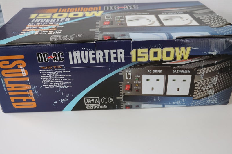 NEW: 1500W Isolated Inverter 24V DC to 230V AC Carousel 2