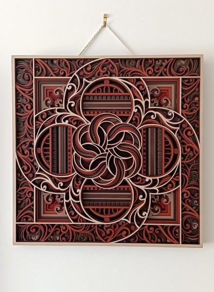 Zentangle, A Laser Cut 3d Picture Carousel 1