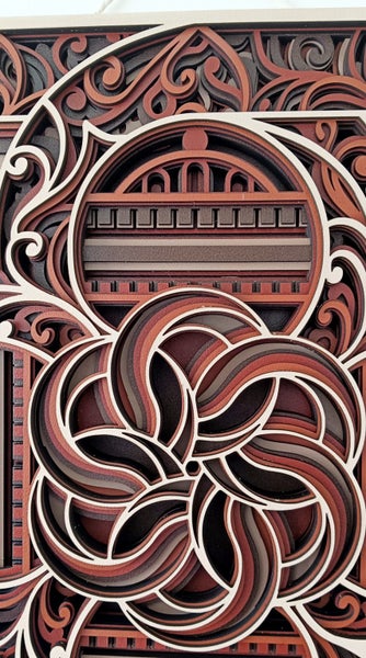 Zentangle, A Laser Cut 3d Picture Carousel 4