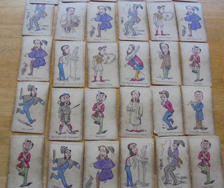 Antique vintage playing cards x 54 Carousel 2