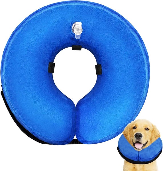 Dog Cone Alternative After Surgery - Soft Dog Cone for Medium Dogs - Dog Donu Carousel 1