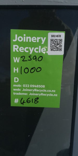 Aluminium Window White 2590 W x 1000 H [# 4618 SF] Carousel 4