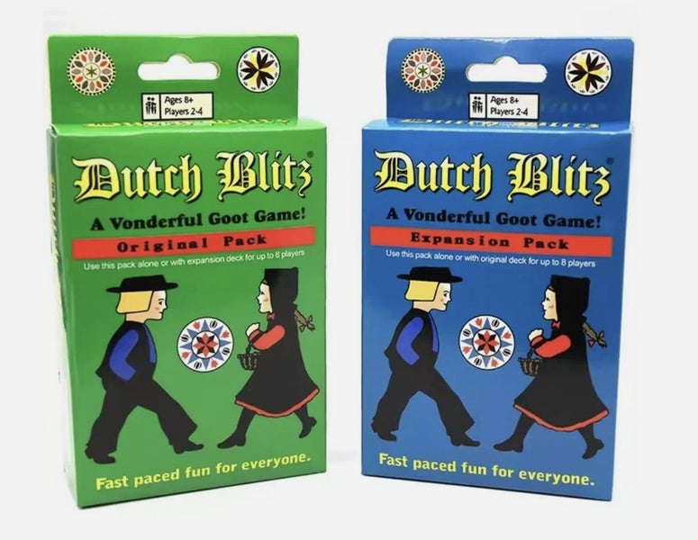 2 Pack Dutch Blitz Original Pack Expansion Pack Set Card Game Great Family Party Carousel 1