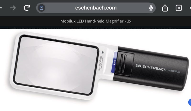 Magnifier LED Hand held - 3x Carousel 4