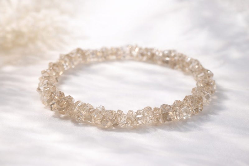 Natural Herkimer Diamond Crystal Bracelet | Crystal | Amplify Your Energy Carousel 1