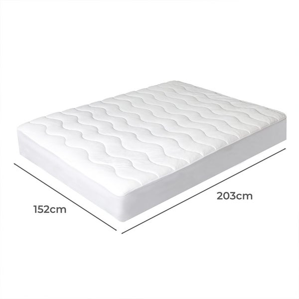Dreamz Cool Mattress Topper Protector Summer Bed Pillowtop Pad Queen Cover Carousel 2