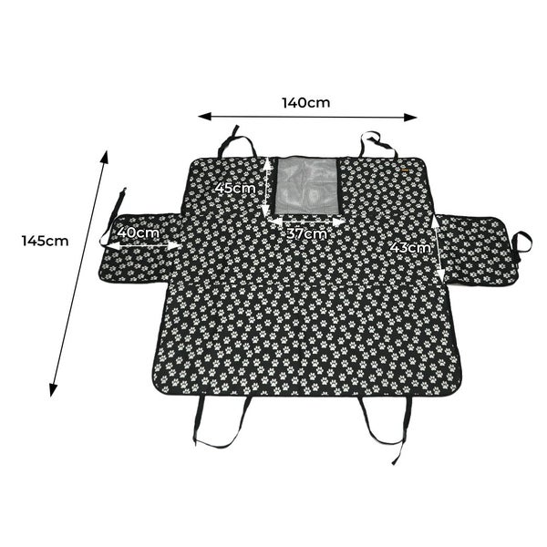 Pawz Pet Back Car Seat Cover Hammock Non-Slip Dog Puppy Cat Waterproof Large Carousel 2