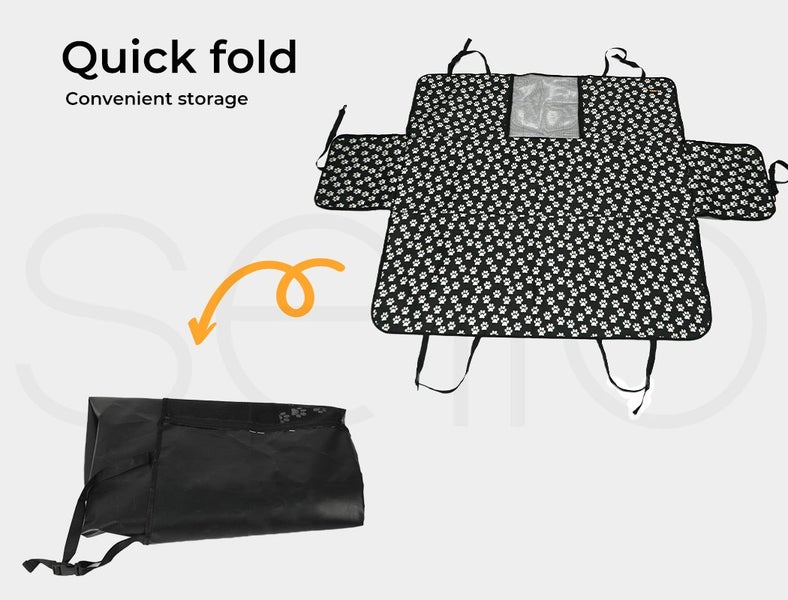 Pawz Pet Back Car Seat Cover Hammock Non-Slip Dog Puppy Cat Waterproof Large Carousel 9