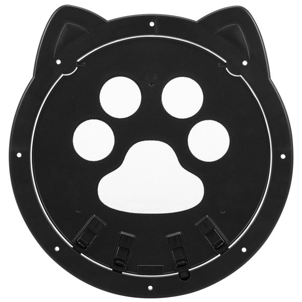 Pet Screen Door with Lockable Magnetic Flap 4 Ways Locking Pet Door for Cats Carousel 2