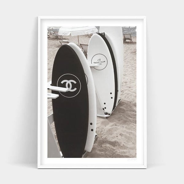 Brand New A3 Sized Wall Art/ Print Chanel Surfborard Club Carousel 2