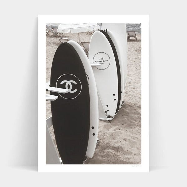 Brand New A3 Sized Wall Art/ Print Chanel Surfborard Club Carousel 4