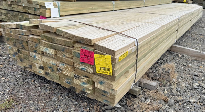 PINE DECKING, 140 x 32mm, REGULAR, BOARDWALK, H3.2 TREATED - 420m - TBT2317 Carousel 1