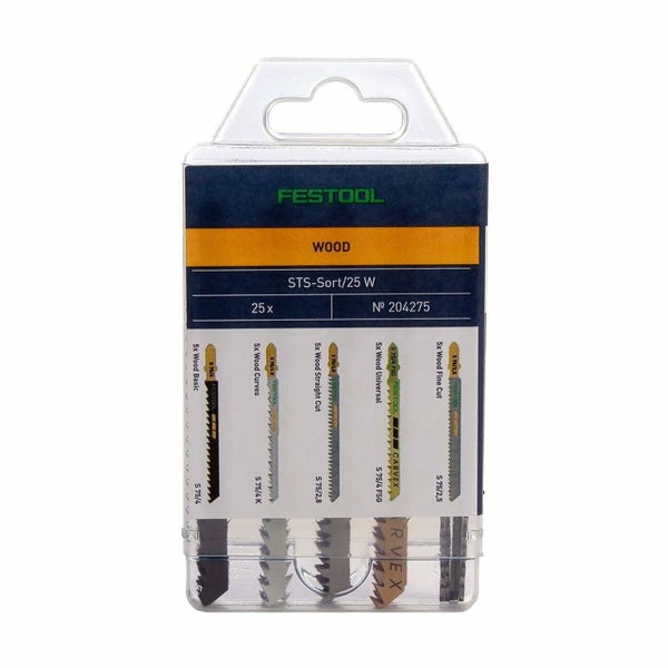 Genuine Festool 204275 Jigsaw blade set STS-Sort/25 W Carousel 1