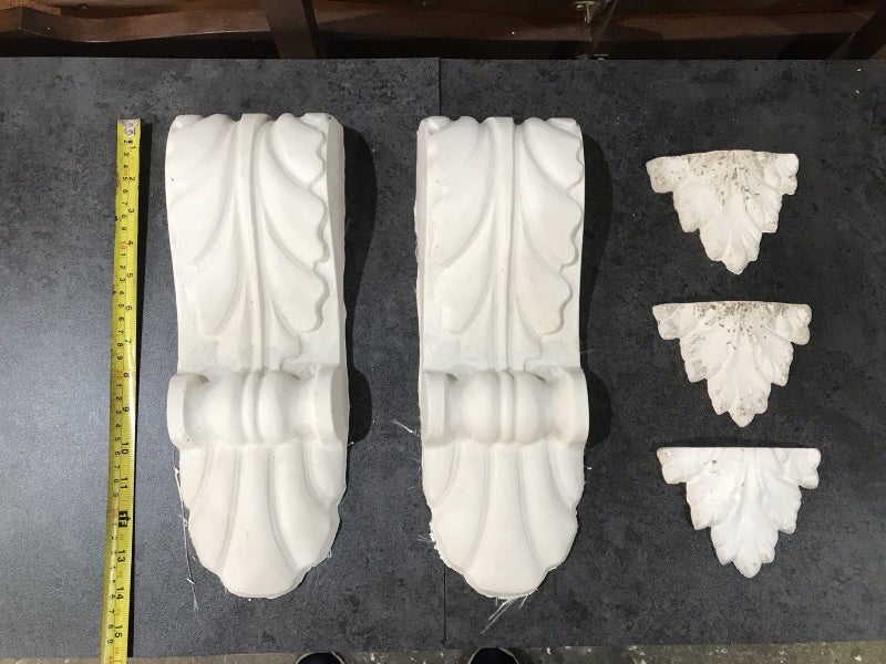 Plaster Corbels - Selection - #4836-37-38. Carousel 1