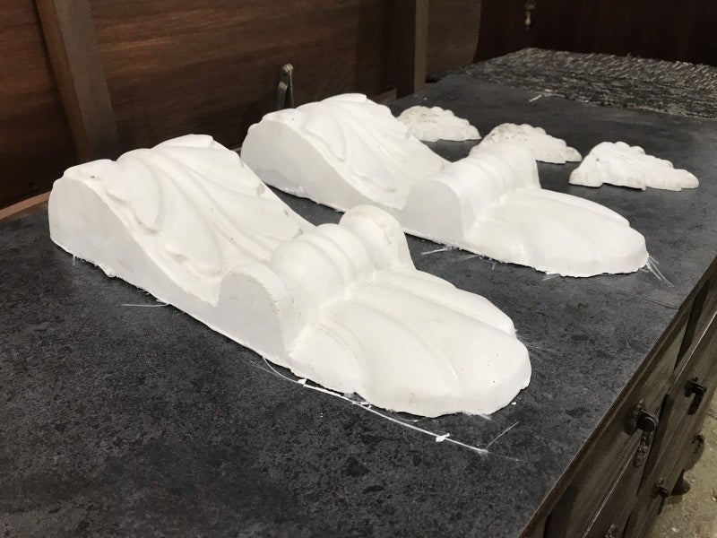 Plaster Corbels - Selection - #4836-37-38. Carousel 2