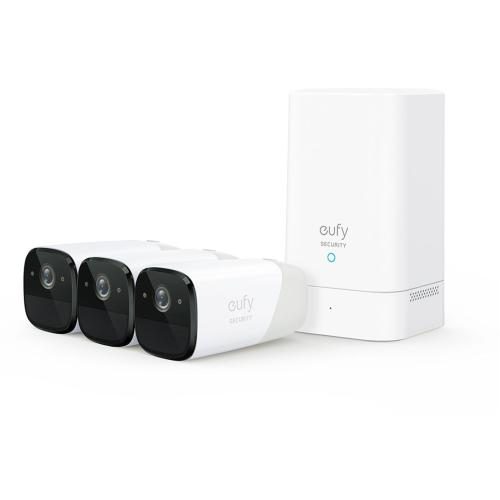 Eufy eufyCam 2 Pro 2K Outdoor Wire-Free Security Camera Kit - 3 Pack Up to 365 Carousel 1
