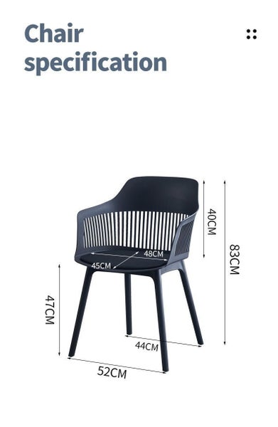 plastic chair with Soft cushion Carousel 6