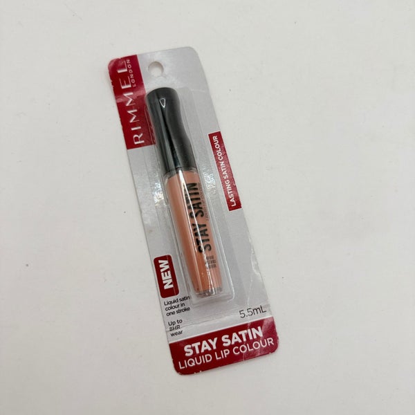 Rimmel Stay Satin Liquid Lip Colour - 5.5mL Long-Wear Nude Shade Carousel 1