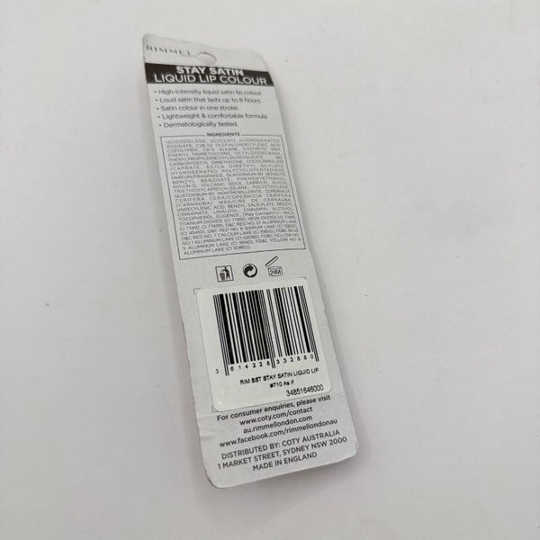 Rimmel Stay Satin Liquid Lip Colour - 5.5mL Long-Wear Nude Shade Carousel 2