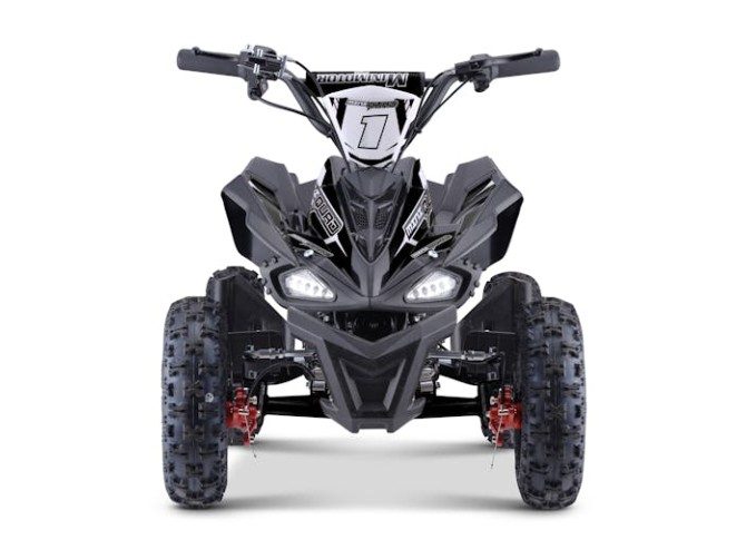 Kids Mini Quad Bike 800W Electric Black Carousel 2