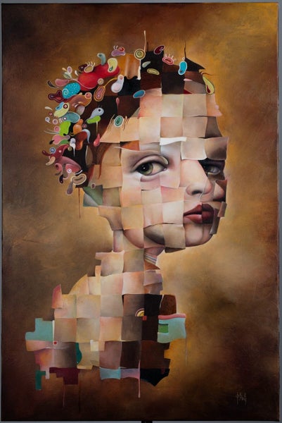 Cream and Caramel . Print on paper by Nick Fedaeff. Signed. Carousel 1