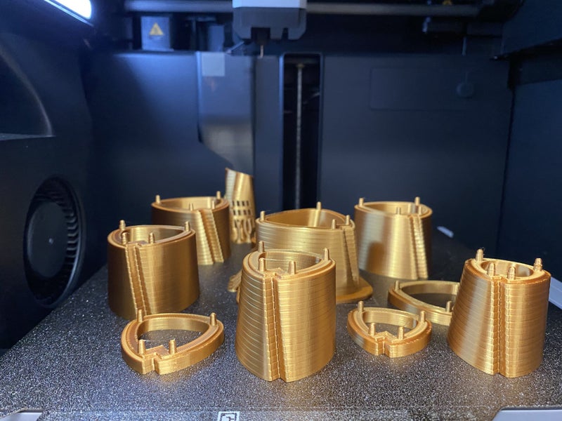 PLA+Silk 3D Printer Filament 1kg 1.75mm - Gold Carousel 17