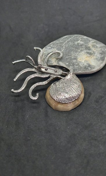 Ammonite fossil brooch Carousel 2