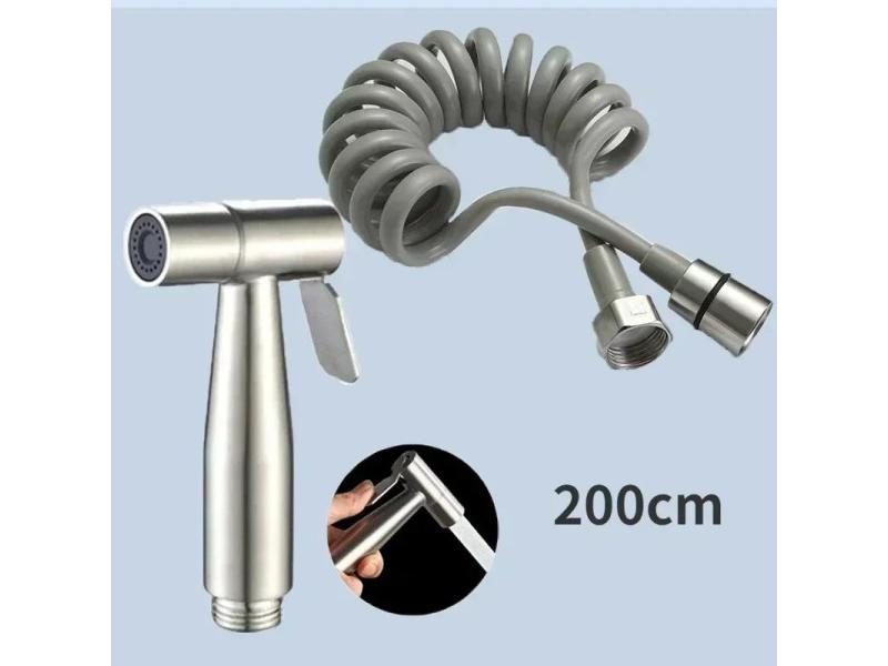 304 Hand Protable Toilet Bidet Sprayer Gun Bathroom Bidet 1.5m Stretchable Hose Carousel 1