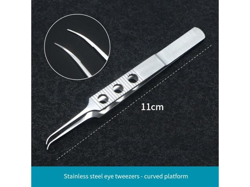 11cm Titanium Forceps Ophthalmic Micro Scissor Tweezer Titanium Microsurgical Carousel 1