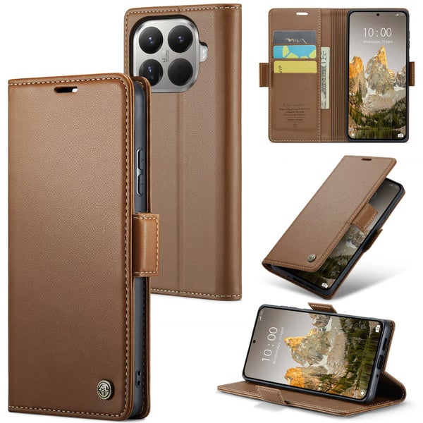 Xiaomi 15T Pro CaseMe Retro Wallet Case [Brown] Carousel 1