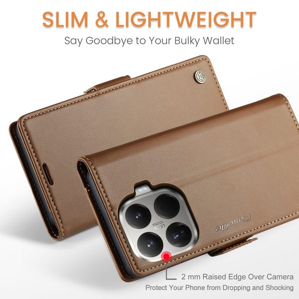 Xiaomi 15T Pro CaseMe Retro Wallet Case [Brown] Carousel 2