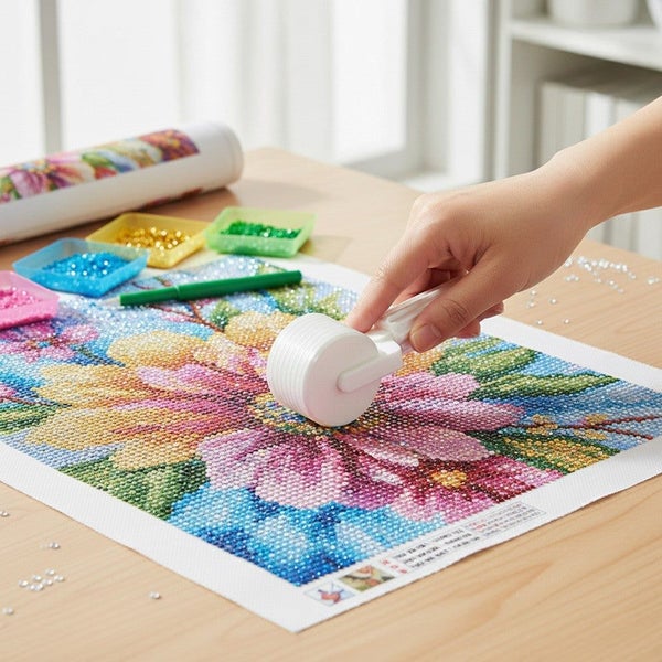 3D Printed Diamond Painting Roller Tool for Handmade DIY Diamond Carousel 1