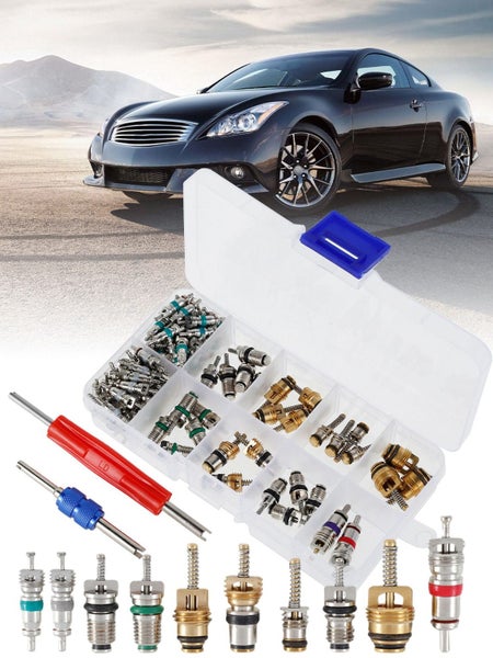 102Pcs R12 Valve Core Remover Installer Metal Air Conditioner Valve Core Remo Carousel 10