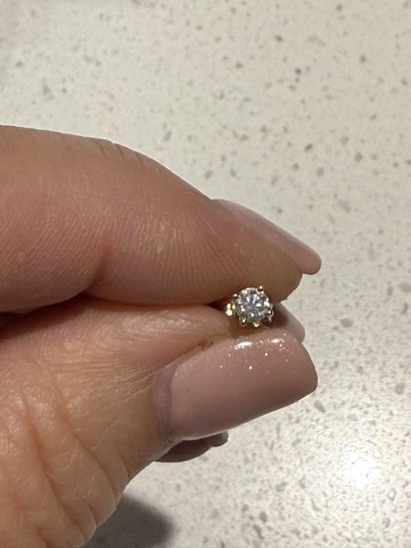 .33ct yellow gold diamond studs Carousel 2