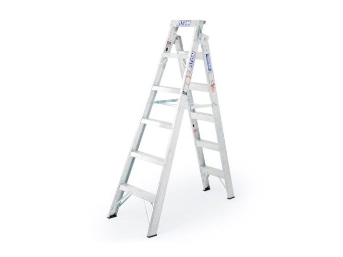 Atom Step Ladder Dual Purpose 6 Step Carousel 1